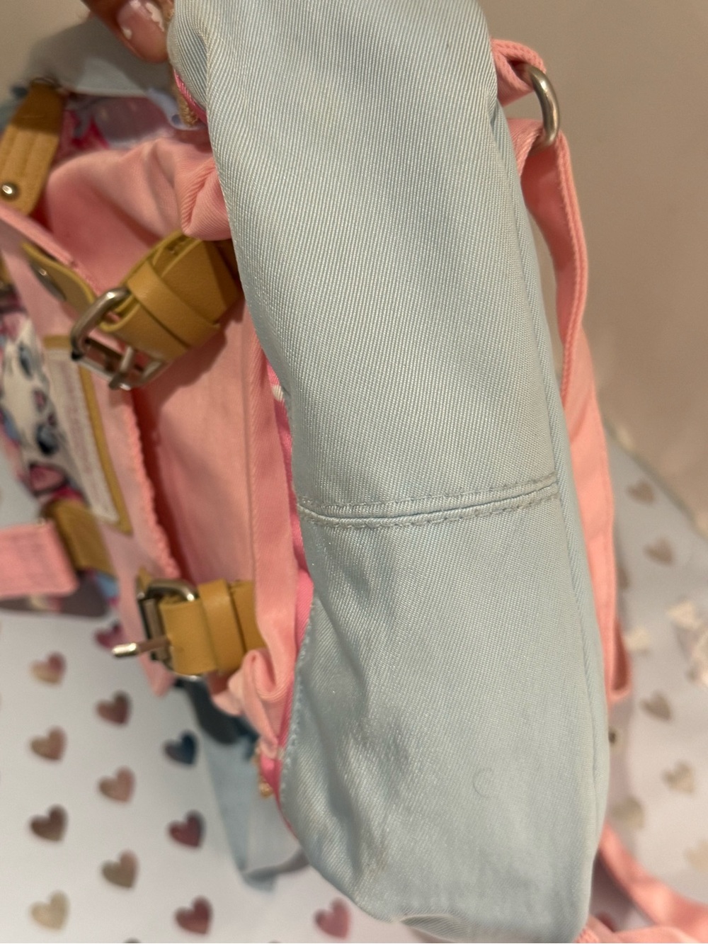 Disney The Aristocats Kids Backpack in Pink and Light Blue - Picture 7 of 9
